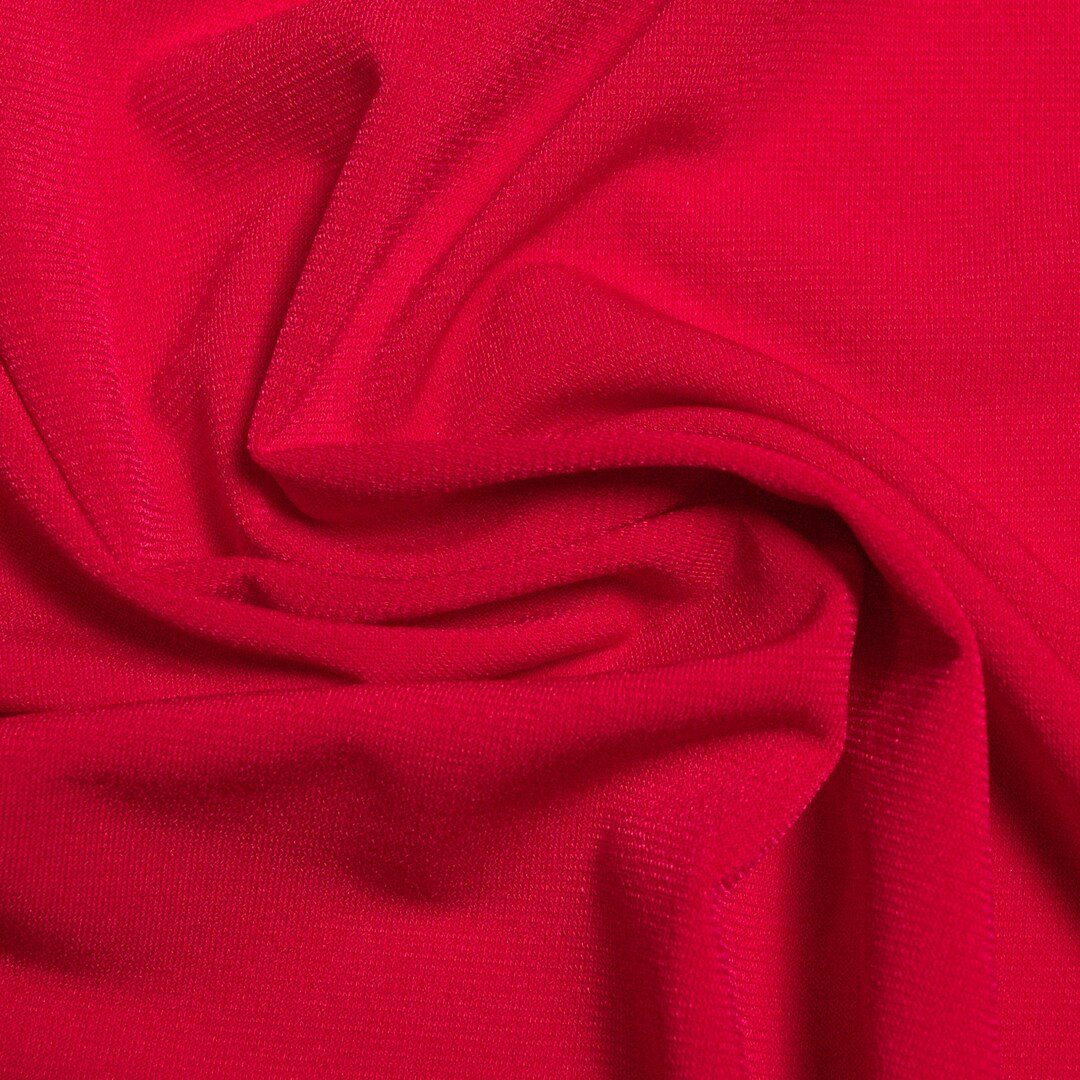 50 Cm Polyester Jersey With Elastane Red Elastic Fabric Dance Fabric