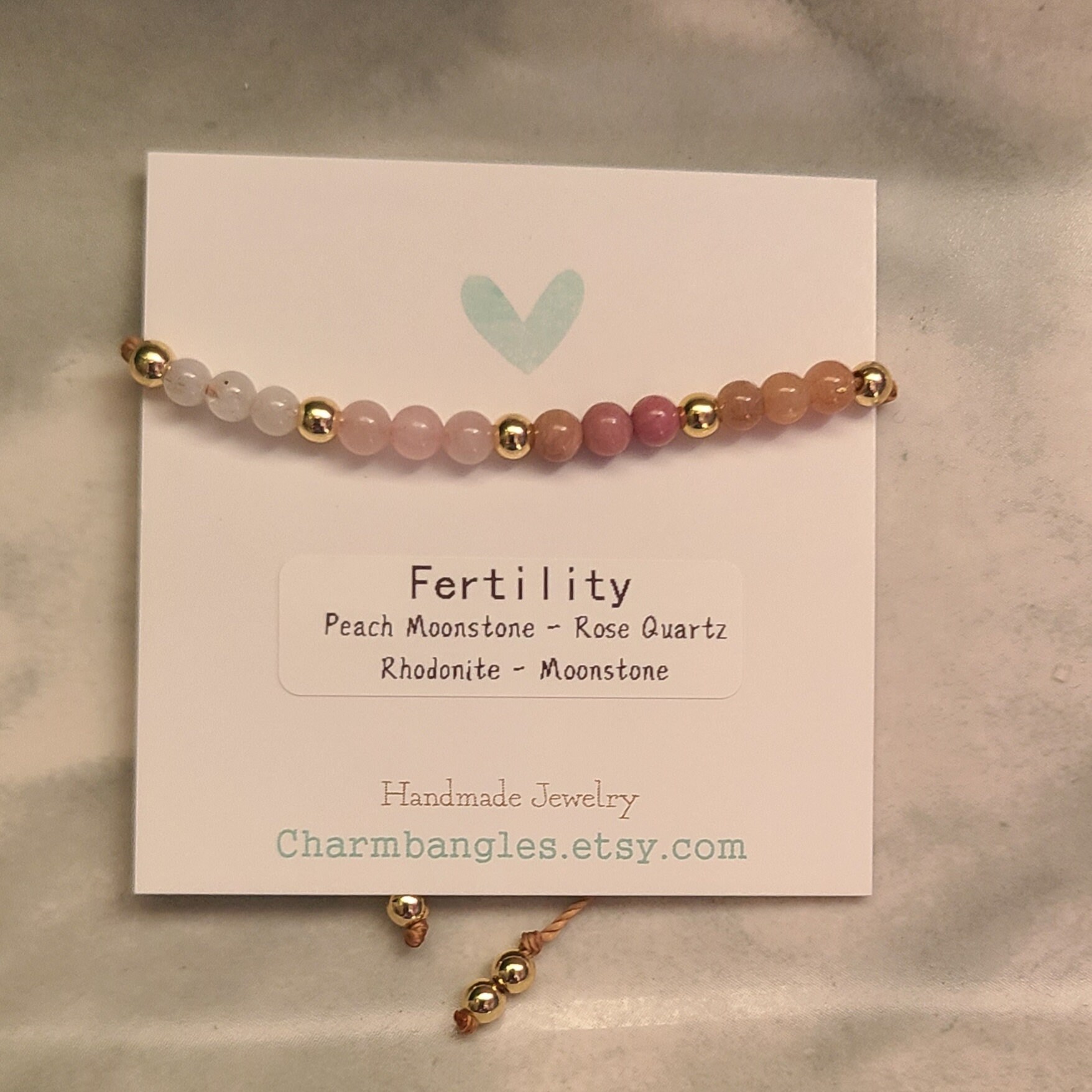 Moonstone Hope Bracelet For Pregnancy – Adjustable Spiritual