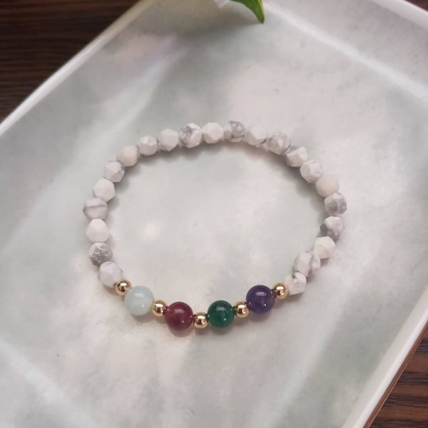 Family Birthstone Bracelet, Childrens Birthstones, Mothers Bracelet, Mom Birthstone Bracelet, Gift for Mom, Grandma Gift,  Gemstone Bracelet