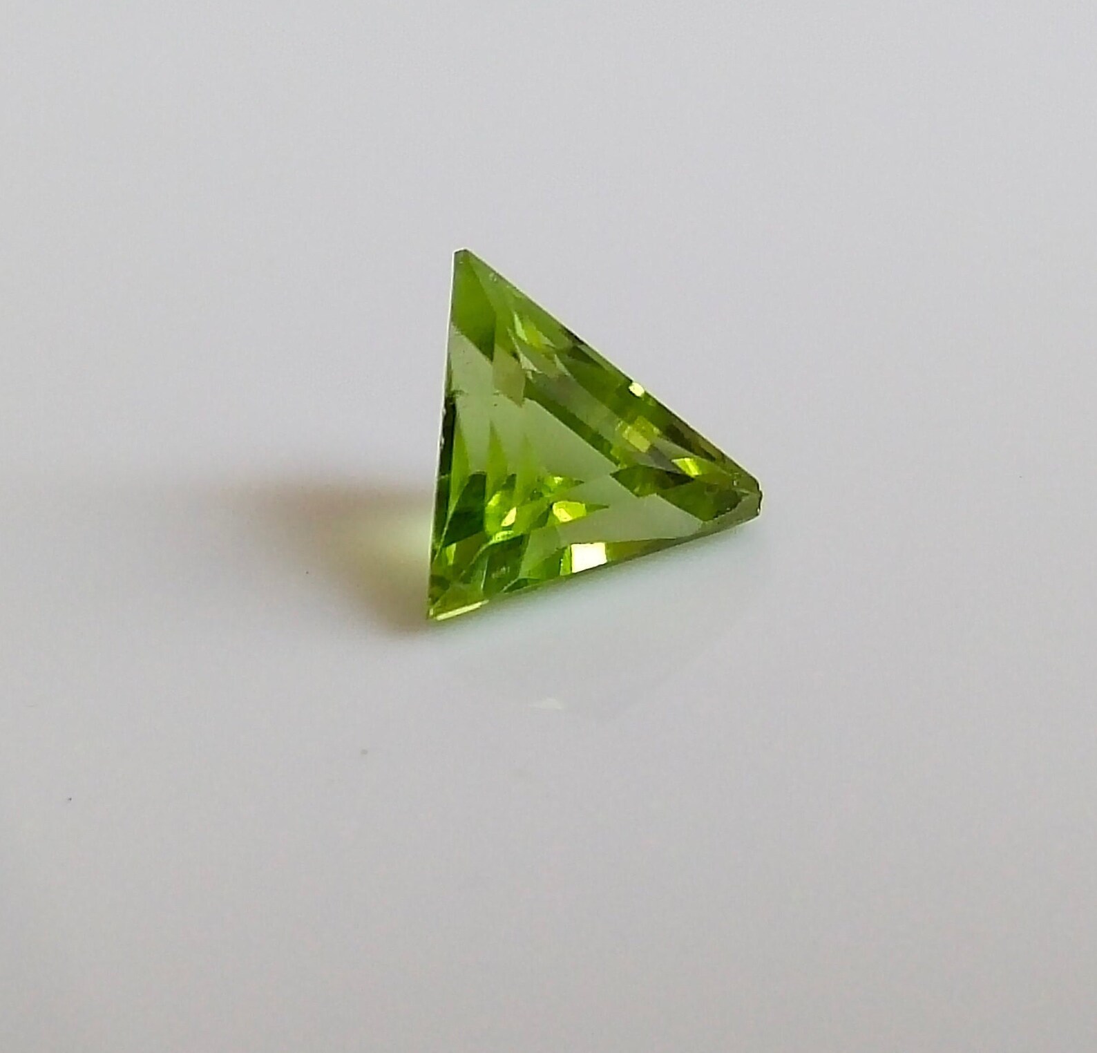 2Pcs Triangle Shape Peridot Cut Stone and Rough Peridot | Etsy
