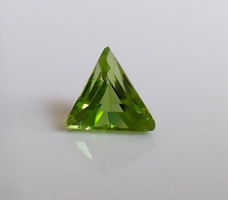 2Pcs Triangle Shape Peridot Cut Stone and Rough Peridot | Etsy