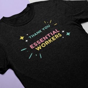 Thank You Essential Workers Stars And Stripes Tee