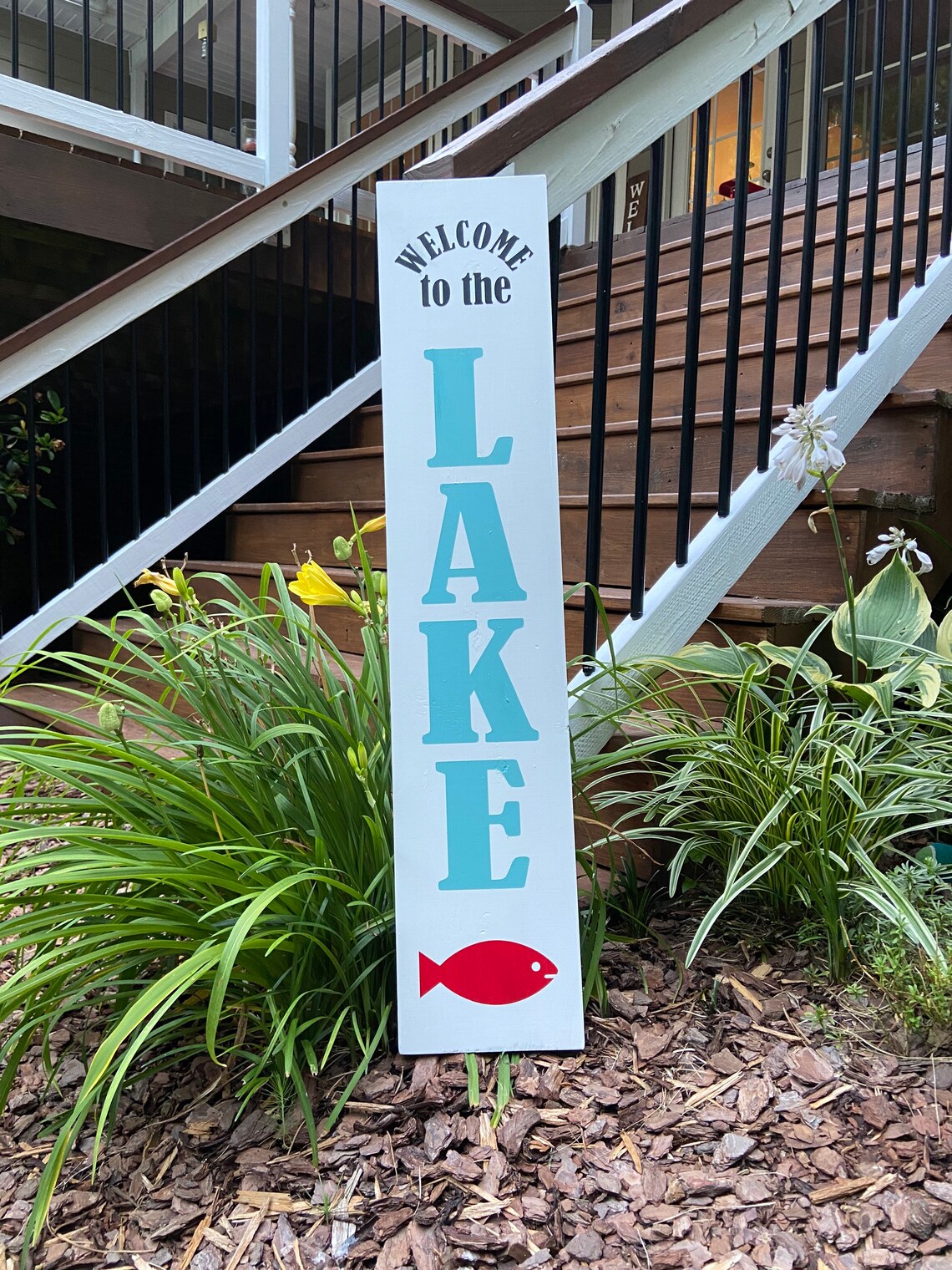36 Farmhouse to the Lake Porch Leaner/Sign Etsy
