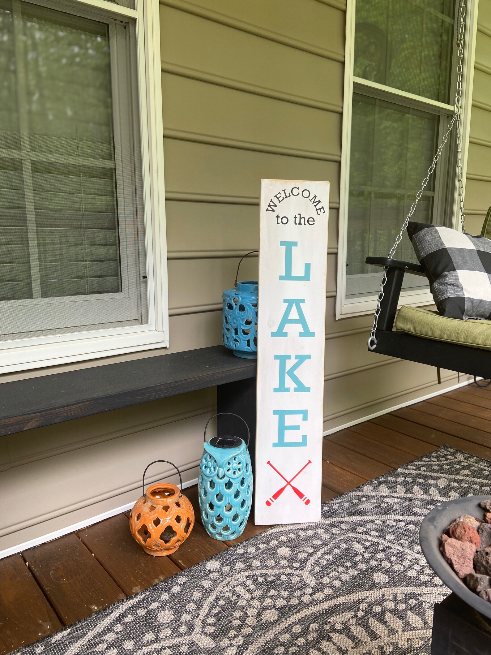 36 Farmhouse to the Lake Porch Leaner/Sign Etsy