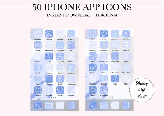 Aesthetic Ios14 Iphone App Icons 50 Baby Blue Violet App Icons Etsy Finland Aesthetic Ios14 Iphone App Icons 50 Baby Blue Violet App Icons Etsy Finland
