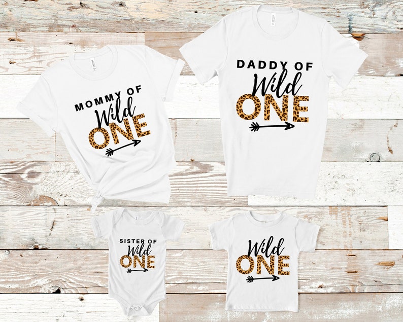 Wild ONE Matching Family Shirts First Birthday Party Shirts Etsy