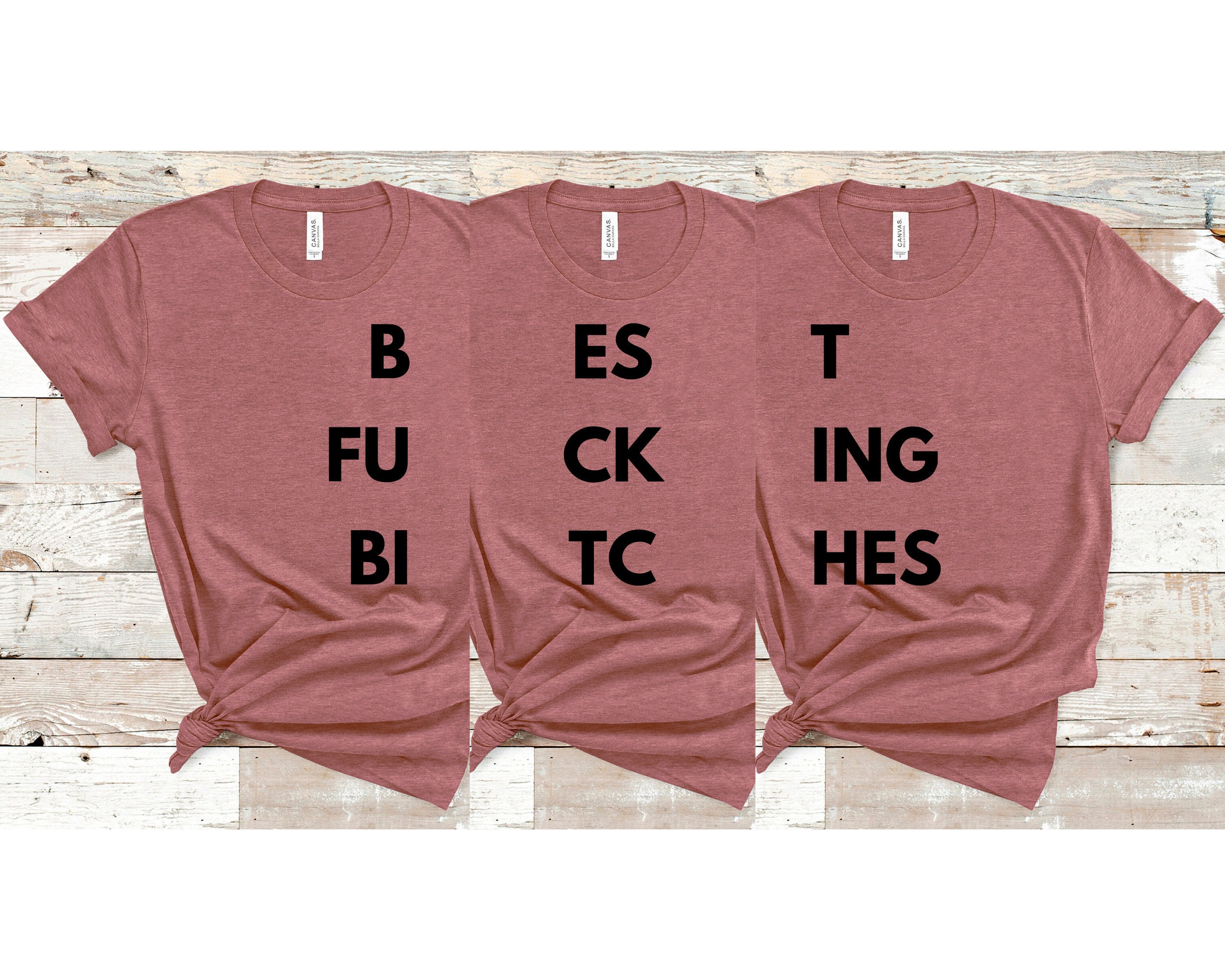 Womens Best Fucking Bitches Shirt | 2nd Matching Friends Girls T-Shirt Womens Best Fucking Bitches Shirt | 2nd Matching Friends Girls T-Shirt