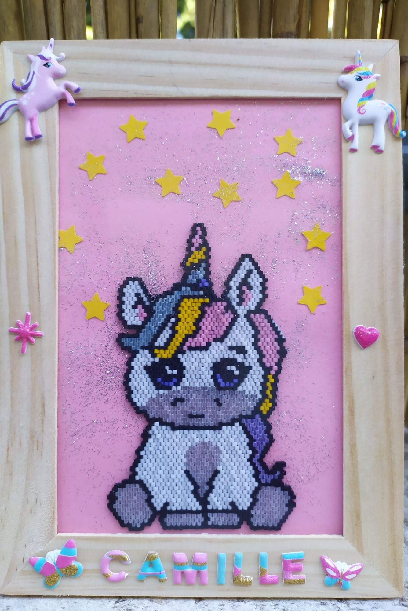 Cadres Photos Personnalisable Petite Licorne Chambre d'enfants