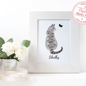 Personalisiert, Katzen Verlust Geschenk, Katze Erinnerung Geschenk, Katze Sympathie Geschenk, Verlust der Katze, Haustier Verlust Geschenk, Katze Kondolenz Geschenk, DIGITAL FILE ONLY