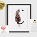 Cat Loss Print, Personalized, Cat Memorial Print, Cat Sympathy Gift, Loss of Cat Gift, Pet Loss Gift, Cat Condolence Gift, MAILED PRINT 