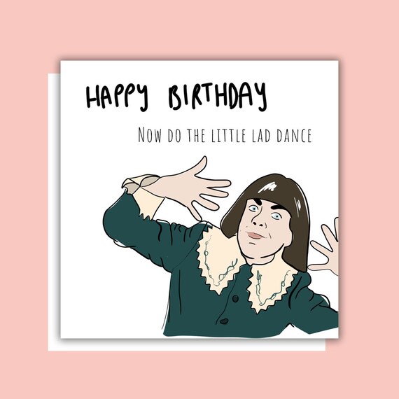 Berries And Cream Do The Little Lad Dance Meme Birthday Card Etsy