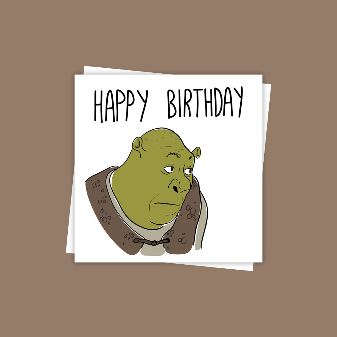 Shrek Meme Birthday Card | Etsy