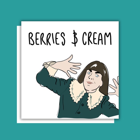 Berries And Cream Meme Greeting Card Etsy Berries And Cream Meme Greeting Card Etsy
