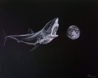 オリジナル絵画 - 「本能」 30x40インチ キャンバスに描かれたアクリル