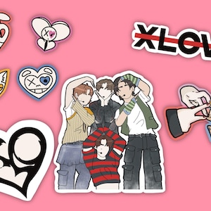 8pc XLOV Kpop Sticker Pack