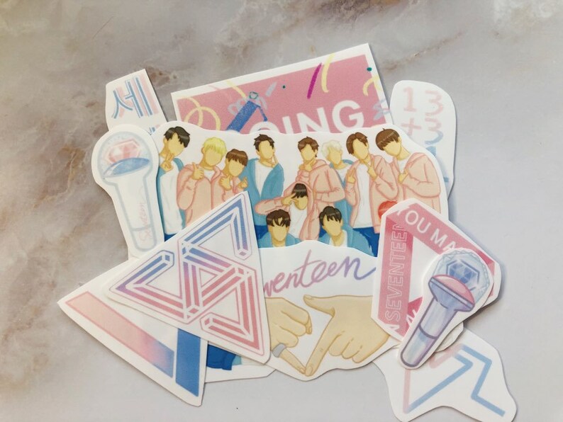 11pcs Seventeen Kpop Sticker Pack