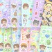 Seventeen Kpop Individual Member Sticker Sheets