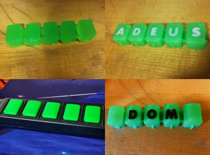 Highly Customizable Guitar Hero/ Clone Hero Fret Buttons Etsy