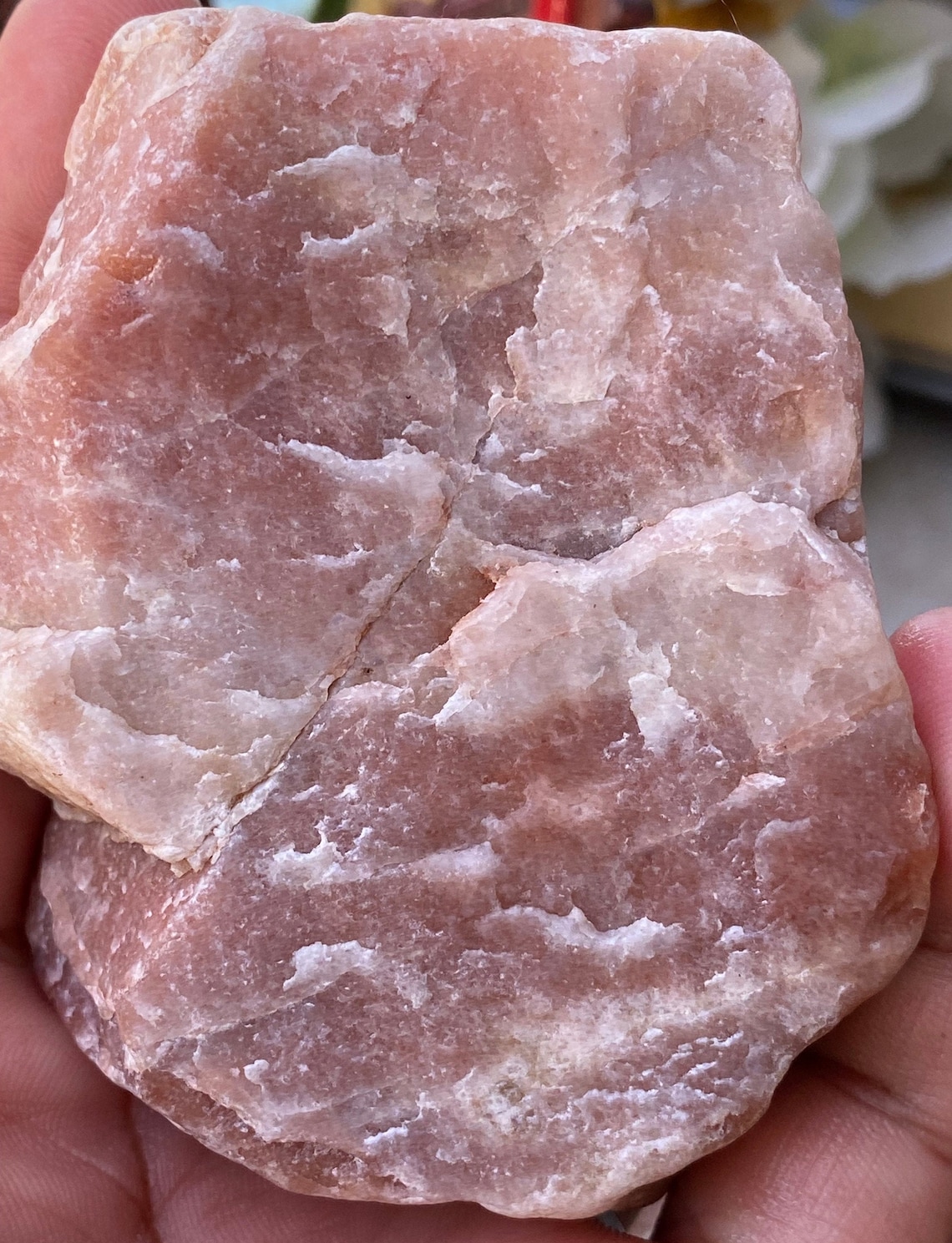 Raw Crystal Pink Quartz chunk rough Rose Quartz healing Rose Etsy