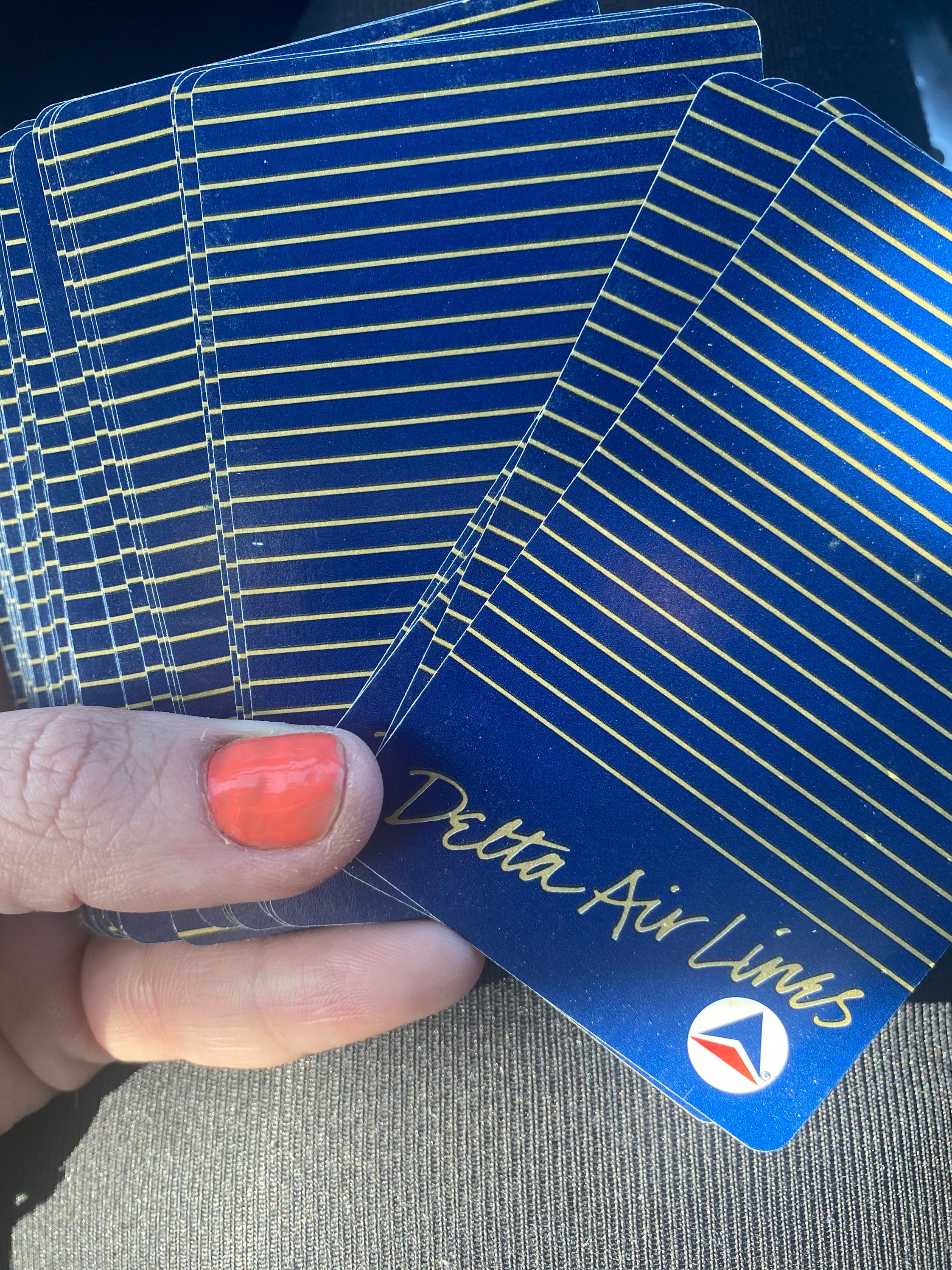 Vintage Delta Airlines Playing Cards Etsy