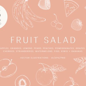 Clipart de Frutas | Ilustrações de Frutas | Ilustrações de Alimentos | Clipart de Alimentos Saudáveis