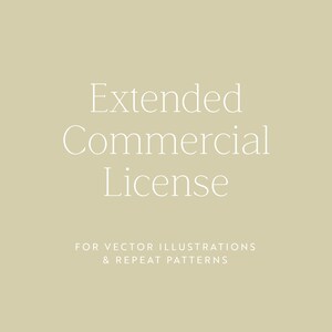 Extended Commercial License for Vector Illustrations