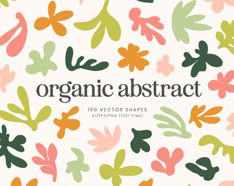 Abstract Organic Shape Vector Graphics | Natural Shape Clipart | Abstract SVG | PNG