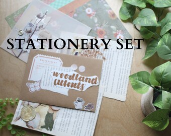 vintage cottagecore stationery set | journalling | penpal set | penpal pack | paper crafts | paper sets