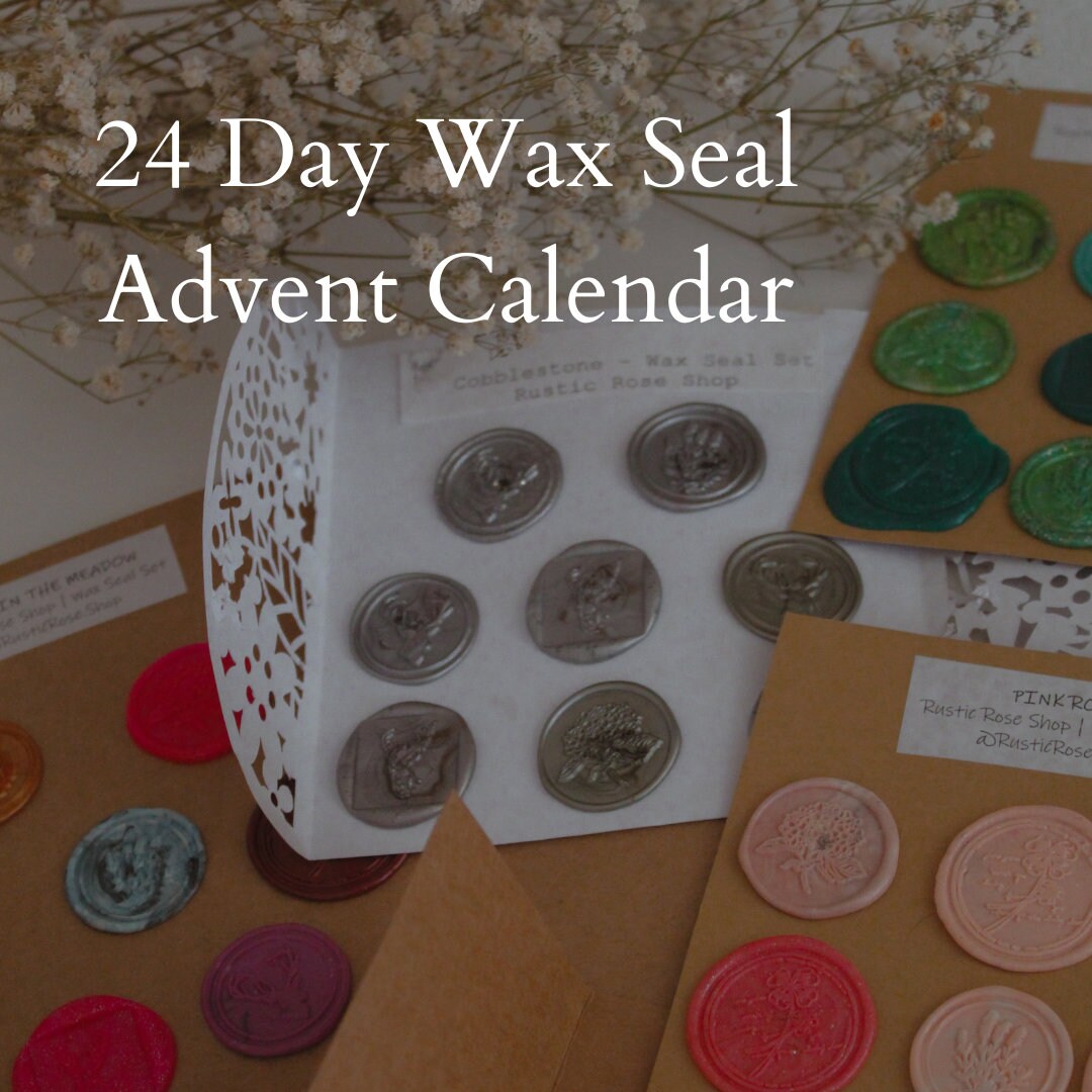 Wax Seal Advent Calendar - 24 Days of Unique Designs & Colors | Advent ...