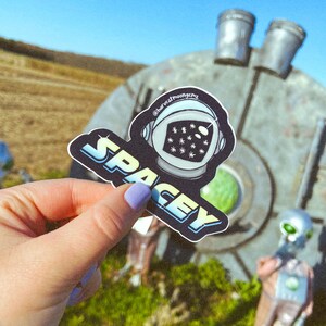 Spacey, Astronaut Helm Vinyl Sticker