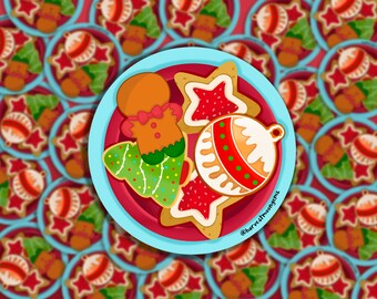 Tori's Christmas Cookies, Holiday Sticker, Stocking Stuffer