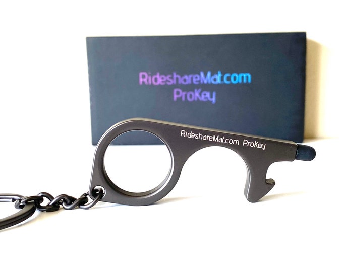 RideshareMat ProKey - Stylus, Bottle Opener | No Touch key - Touch Tool – open doors & press buttons without touching them