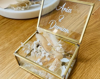 Ring box gold | Ring box | Personalized ring box | Wedding rings | Wedding | Engagement | Civil wedding