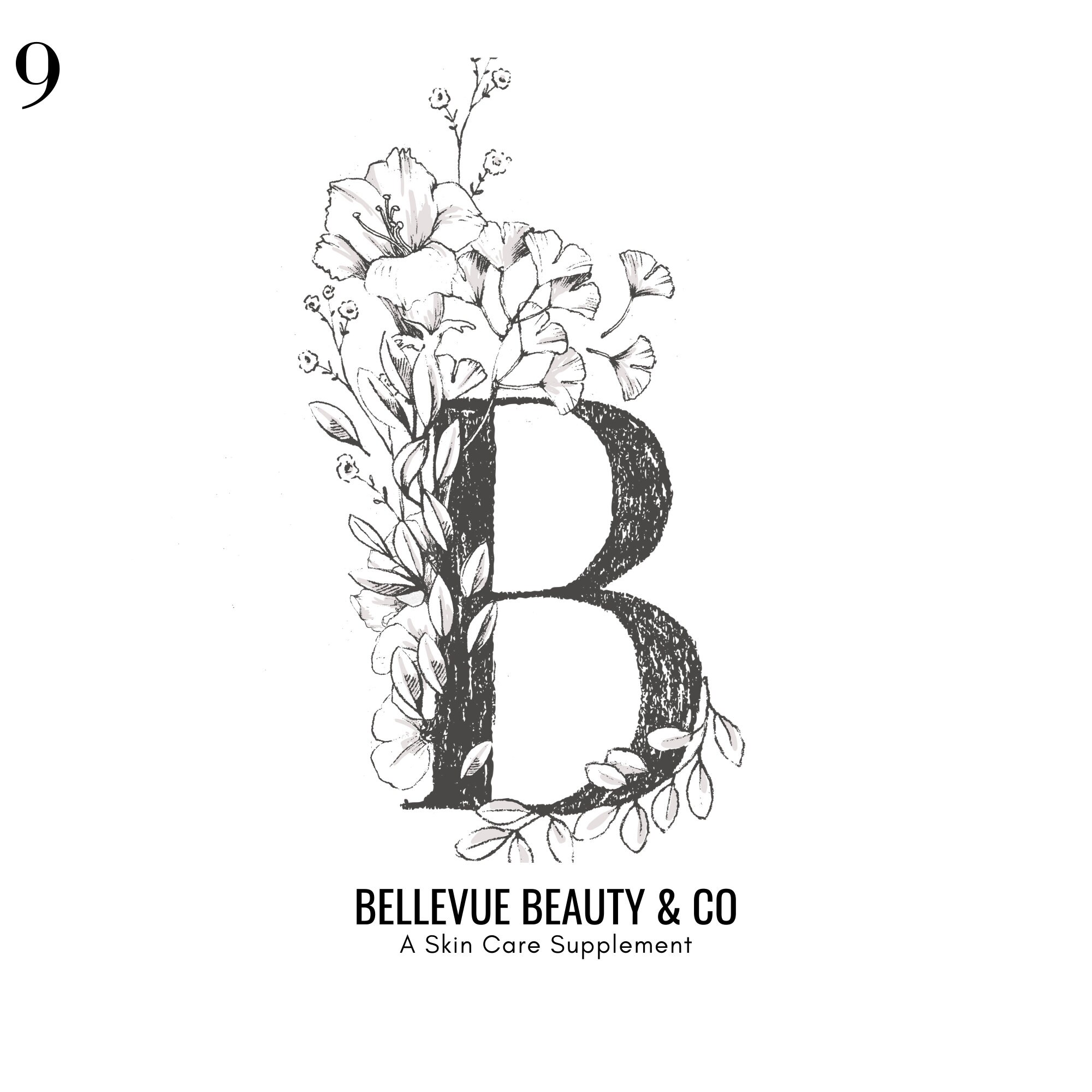 B Logo design Brand Design Business logo Floral logo | Etsy