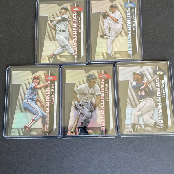 Five Topps Throwback Trading Cards!