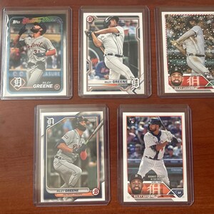 Five Riley Greene Trading Cards!