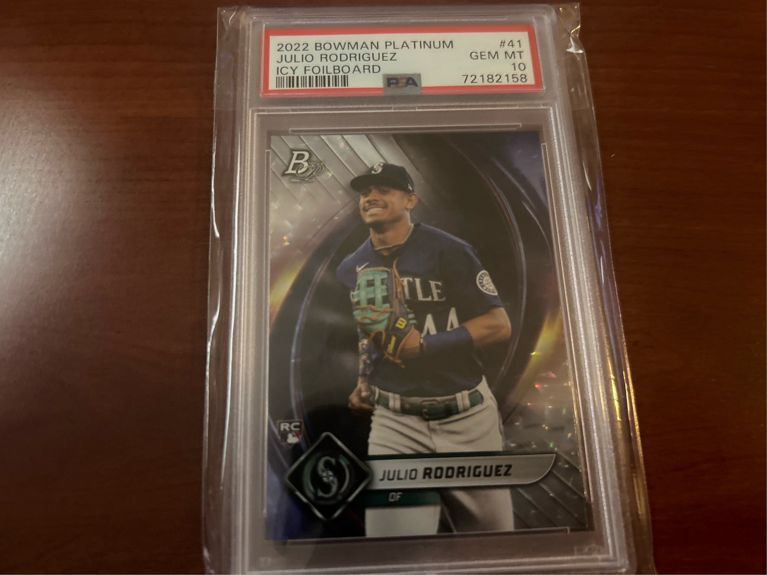 フリオ・ロドリゲス 2022 ボウマン プラチナ PSA 10 アイシー フォイル 