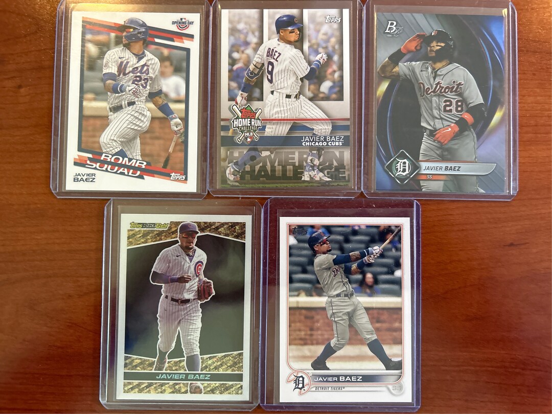 Five Javier Baez Trading Cards! - Etsy