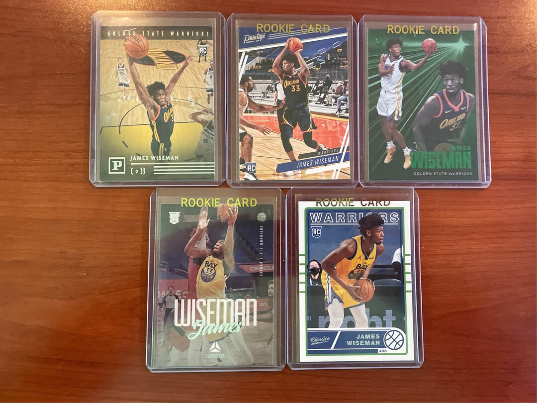 Five James Wiseman Trading Cards Etsy