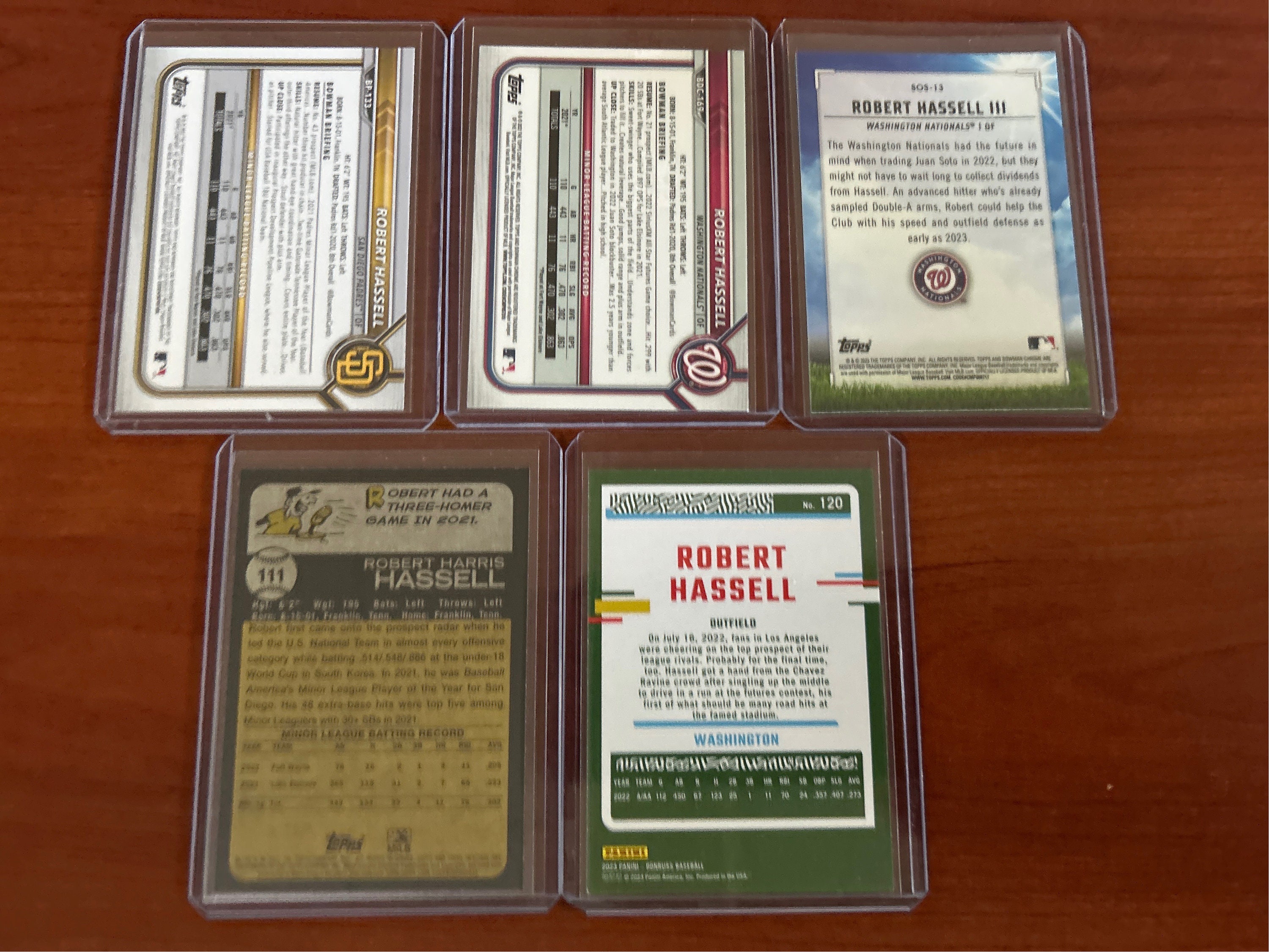 Five Robert Hassell Trading Cards - Etsy