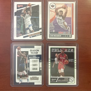 4 Zion Williamson Sammelkarten!