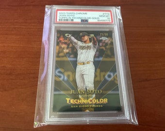 Juan Soto 2023 Topps Chrome Technicolor /50 PSA 10!