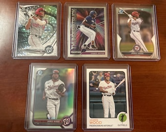 Five James Wood Trading Cards!