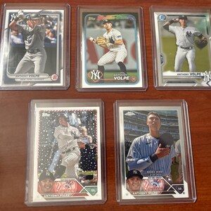 Five Anthony Volpe Trading Cards!