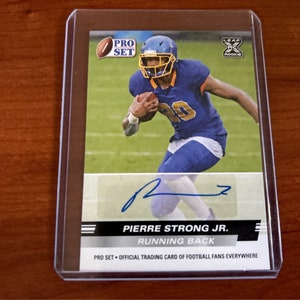 ¡Tarjeta coleccionable de autógrafos de Pierre Strong Jr!