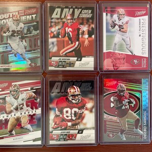 Six San Francisco Forty Niners Trading Cards!