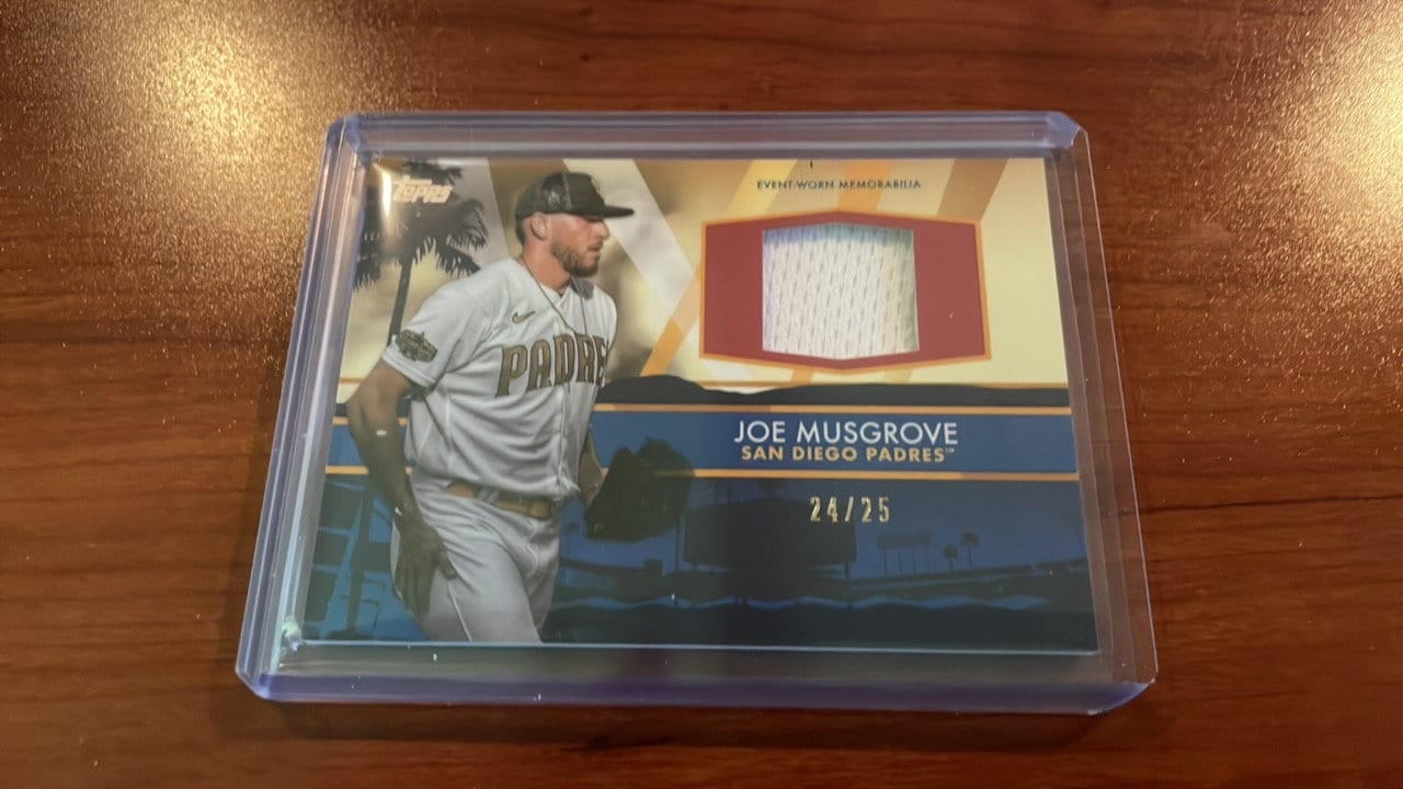 Joe Musgrove All-star Game Relic Trading Card /25 