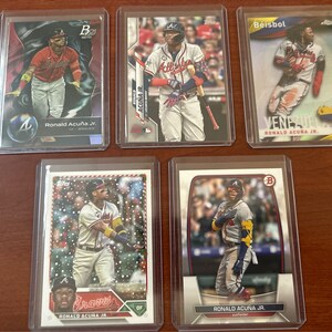 Five Ronald Acuna Jr Trading Cards!
