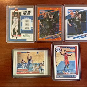 Five Joel Embiid Trading Cards!