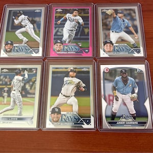 Six Tampa Bay Rays Trading Cards!